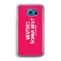 Neuters (roze): Samsung Galaxy S6 Transparant Hoesje