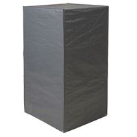 8x Grijze afdekhoezen/beschermhoezen voor gestapelde stoelen 140 x 75 x 70 cm