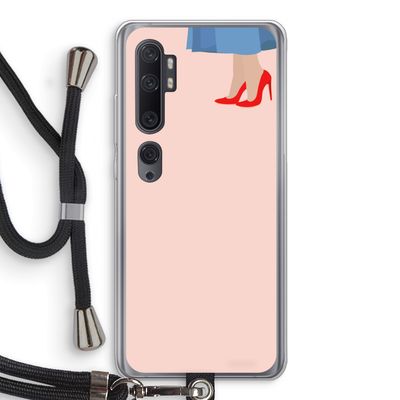 High heels: Xiaomi Mi Note 10 Pro Transparant Hoesje met koord