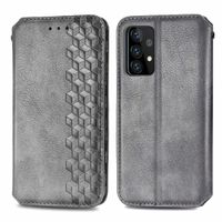 Google Pixel 7 Pro hoesje - Bookcase - Pasjeshouder - Portemonnee - Diamantpatroon - Kunstleer - Grijs - thumbnail