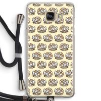 Slapende poes: Samsung Galaxy A5 (2016) Transparant Hoesje met koord