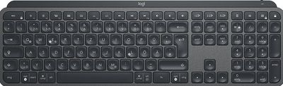 Logitech MX Keys Advanced Wireless Illuminated Keyboard toetsenbord RF-draadloos + Bluetooth QWERTZ Duits Grafiet Logitech MX Keys Advanced Wireless Illuminated Keyboard toetsenbord RF-draadloos + Bluetooth QWERTZ Duits Grafiet