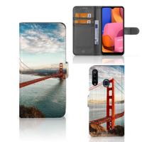 Samsung Galaxy A20s | Flip Cover | Golden Gate Bridge