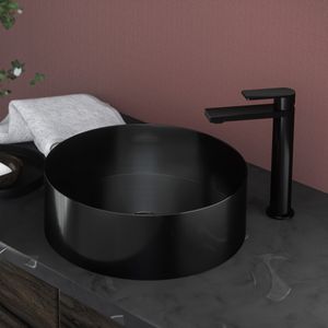 Saniclear Vazano waskom 40cm verouderd ijzer - gunmetal