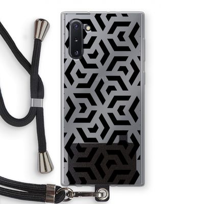 Crazy pattern: Samsung Galaxy Note 10 Transparant Hoesje met koord