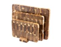 Namture Giftset - 3 snijplanken + houder acaciahout