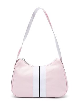 Palm Angels Kids sac porté épaule à bride logo en jacquard - Rose
