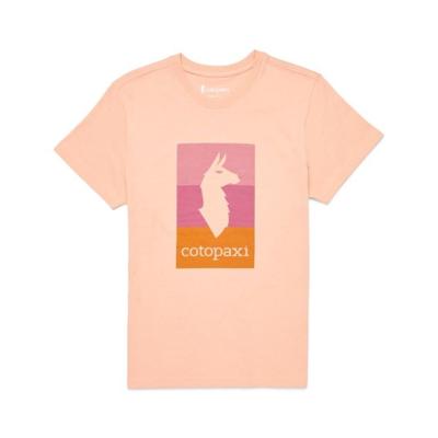 Cotopaxi Llama Block T-shirt Dames Apricot S