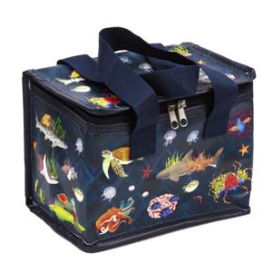 Kleine lunch koeltas - Sealife Kingdom print - 20 x 15 x 14 cm - 4,7 liter