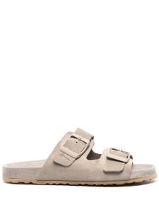 Manebi sandales Hamptons en daim - Gris