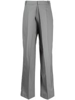 Low Classic pantalon de costume en laine à plis - Gris