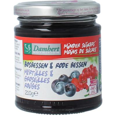 Damhert Confituur bosbes/rode bes low carb