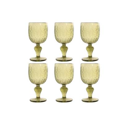 Set van bekers Home ESPRIT Groen Kristal Laken 340 ml (6 Stuks) Set van bekers Home ESPRIT Groen Kristal Laken 340 ml (6 Stuks)
