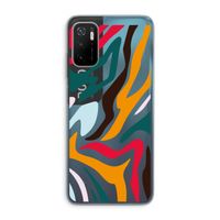 Colored Zebra: Xiaomi Poco M3 Pro 5G Transparant Hoesje
