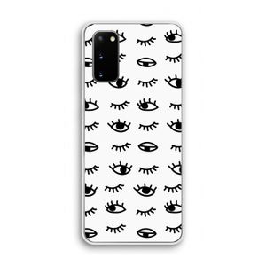 Eye pattern #2: Samsung Galaxy S20 Transparant Hoesje