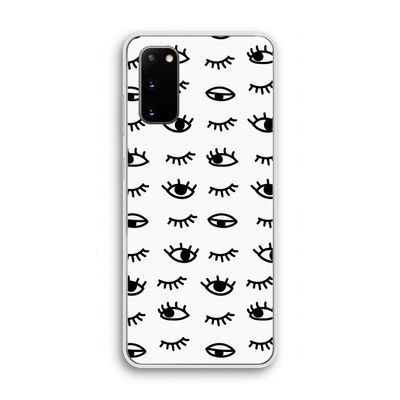 Eye pattern #2: Samsung Galaxy S20 Transparant Hoesje