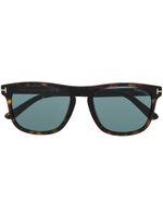 TOM FORD Eyewear lunettes de soleil Gerard-02 à monture d'inspiration wayfarer - Marron - thumbnail