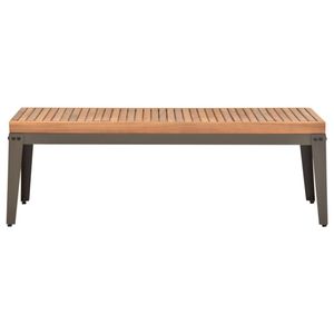 The Living Store Tuintafel - Acaciahout - 110 x 55 x 36 cm - Teak-look afwerking