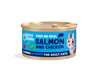 Edgard & Cooper zalm en kip kat natvoer blikje 85gr