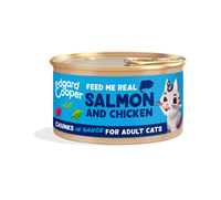 Edgard & Cooper zalm en kip kat natvoer blikje 85gr