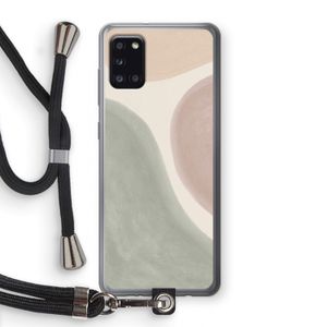 Geo #6: Samsung Galaxy A31 Transparant Hoesje met koord