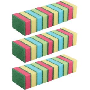 Gekleurde schuursponsjes - 50x - schoonmaak - afwas