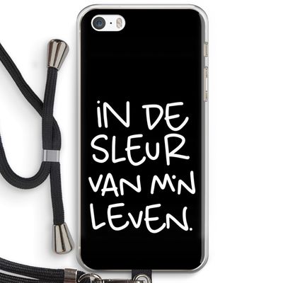 De Sleur: iPhone 5 / 5S / SE Transparant Hoesje met koord
