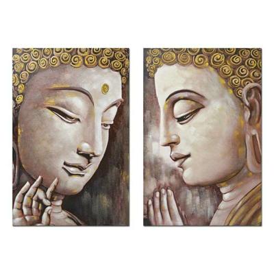 Canvas DKD Home Decor Canvas Hout MDF 80 x 3 x 120 cm