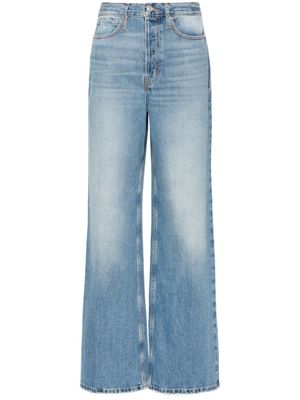 FRAME jean droit The 1978 à taille haute - Bleu