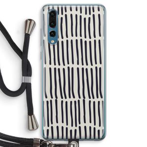 Moroccan stripes: Huawei P20 Pro Transparant Hoesje met koord