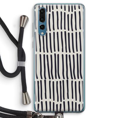 Moroccan stripes: Huawei P20 Pro Transparant Hoesje met koord