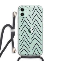 Marrakech Arrows: iPhone 11 Transparant Hoesje met koord