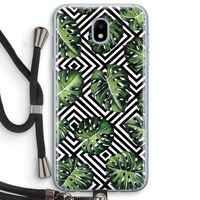 Geometrische jungle: Samsung Galaxy J5 (2017) Transparant Hoesje met koord