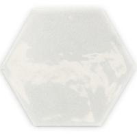 Hexagon Moon White glans 16x18