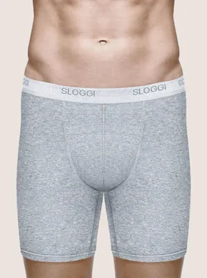 Basic Long Heren - Boxershort lange pijpjes - ondergoed heren - Tegen schurende benen