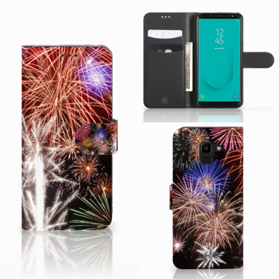 Samsung Galaxy J6 2018 | Wallet Case | met Pasjes | Vuurwerk