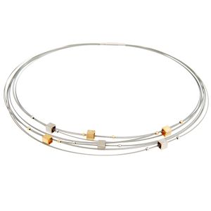 GALA DESIGN J0104 Ketting Galaxy Gold staal-zilver gouden zilverkleurig 43 cm