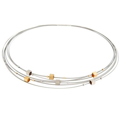 GALA DESIGN J0104 Ketting Galaxy Gold staal-zilver gouden zilverkleurig 43 cm
