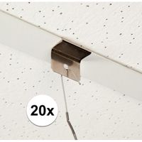 20x stuks systeem plafond ophang clip - thumbnail
