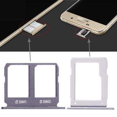 2 SIM-kaarthouder + Micro SD Card lade voor Galaxy A9100 / A9 (2016)(Black)