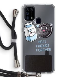 Best Friend Forever: Samsung Galaxy M31 Transparant Hoesje met koord