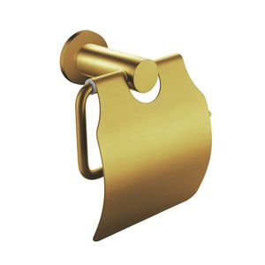 Toiletrolhouder Aloni Aloni | Wandmontage | Met klep | Messing | Goud geborsteld