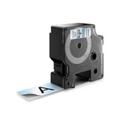 Huismerk DYMO D1 53710/S0720920 Labeltape 24mm Zwart op Transparant