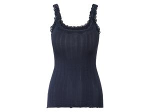 esmara Dames top met spaghettibandjes (L (44/46), Marineblauw)