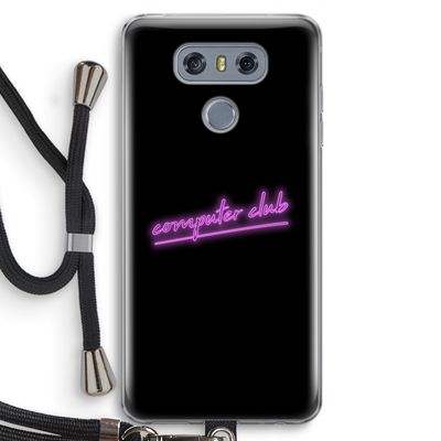 Vice Black: LG G6 Transparant Hoesje met koord