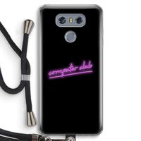 Vice Black: LG G6 Transparant Hoesje met koord