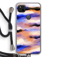 Donkere Wolken: Pixel 4a Transparant Hoesje met koord