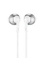 JBL Tune 205 Headset Bedraad In-ear Oproepen/muziek Chroom, Wit - thumbnail