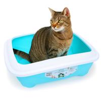 Nobleza Open kattenbak - Maat M - 47x37,3x16 cm - Lichtblauw