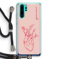 Blooming Heart: Huawei P30 Pro Transparant Hoesje met koord
